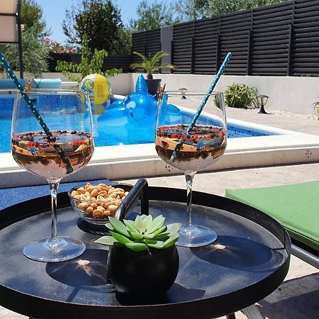 Villa Fides With Private Pool, Garden And Sea View Kastel Novi Bagian luar foto