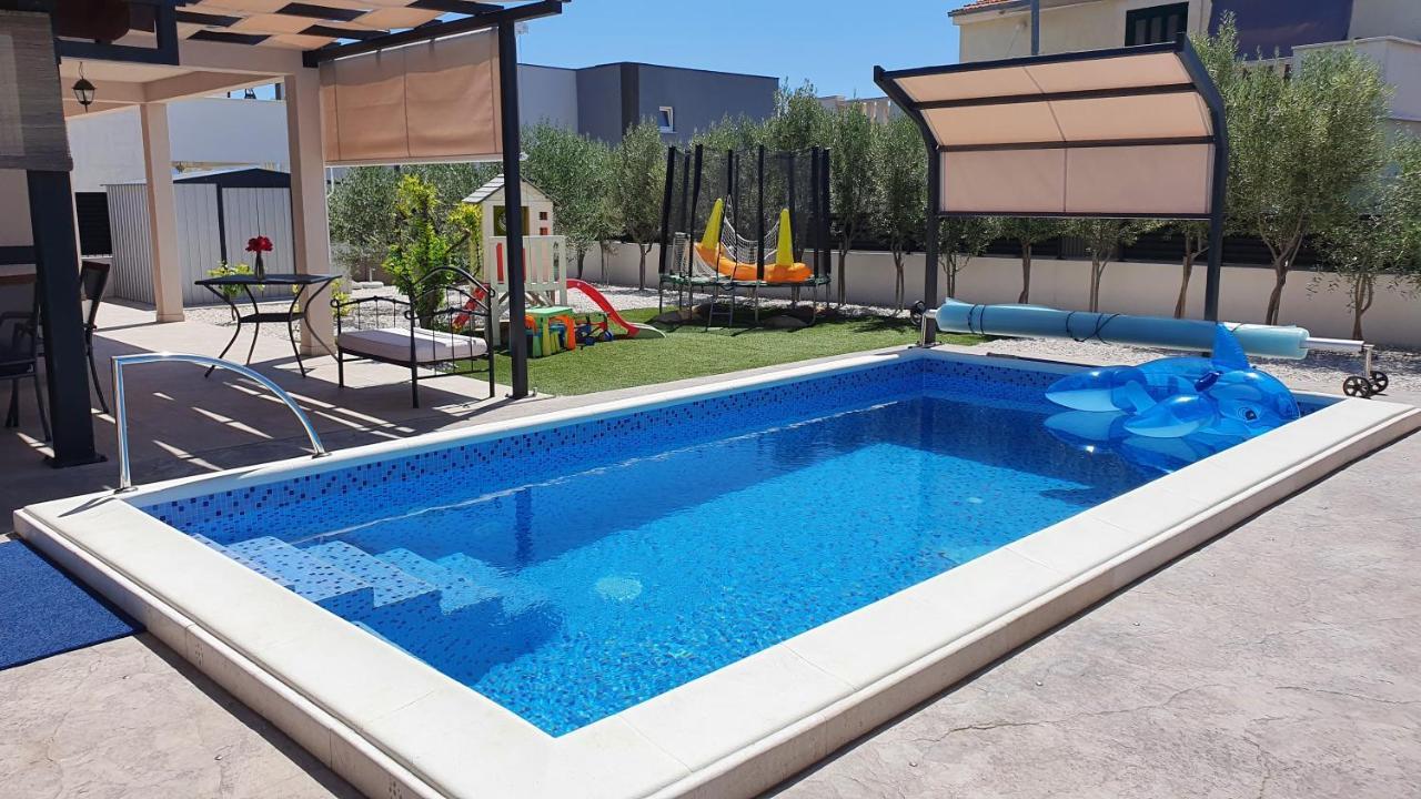 Villa Fides With Private Pool, Garden And Sea View Kastel Novi Bagian luar foto