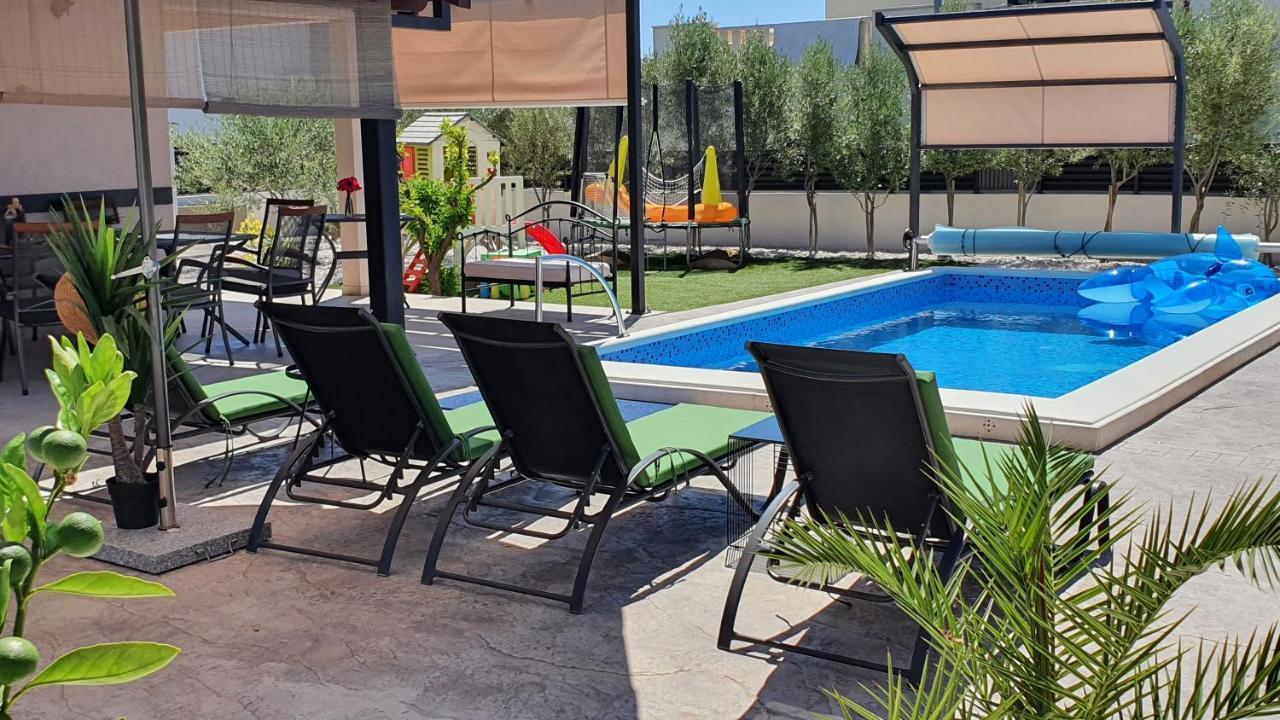 Villa Fides With Private Pool, Garden And Sea View Kastel Novi Bagian luar foto