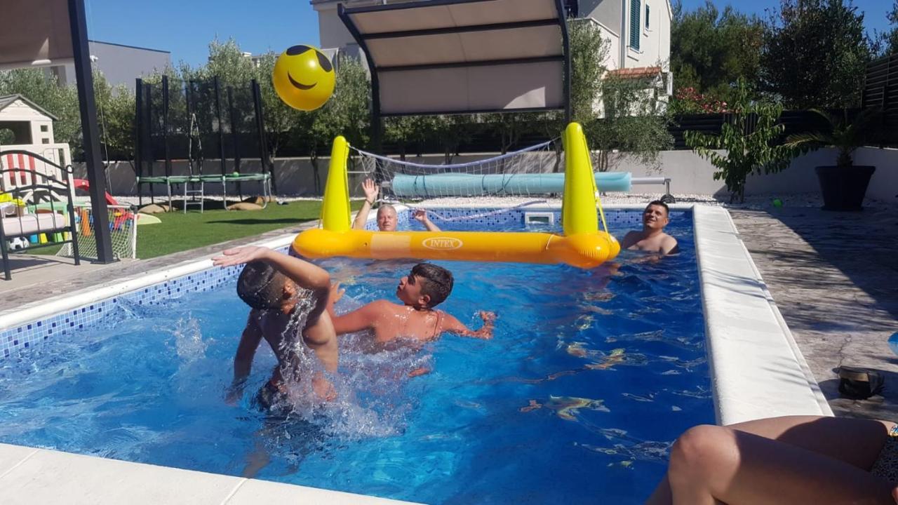 Villa Fides With Private Pool, Garden And Sea View Kastel Novi Bagian luar foto